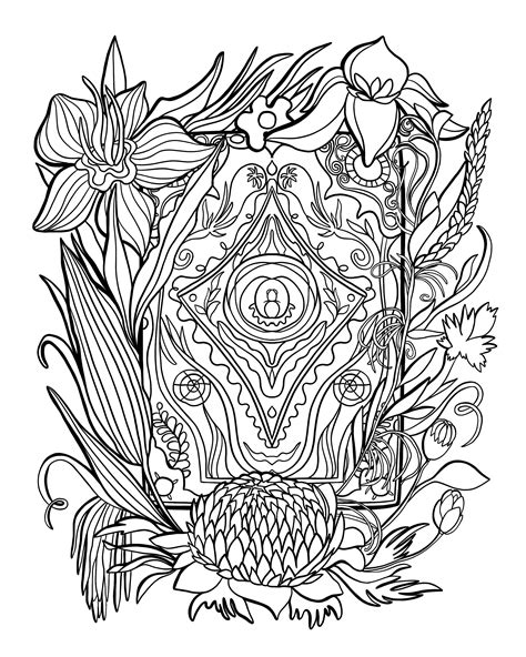 Step into the Spellbound World of Witchcraft with this Engaging Coloring Book
